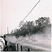 Foto del fatal accidente del piloto Atterberg en mayo de 1963.