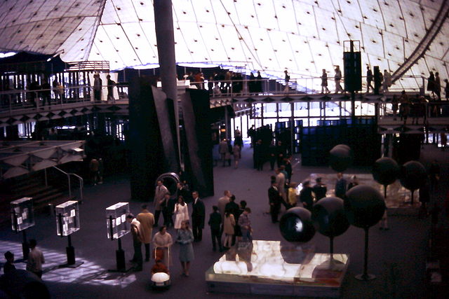 Interior view, West Germany Pavilion, Expo 67, Montreal, Canada
