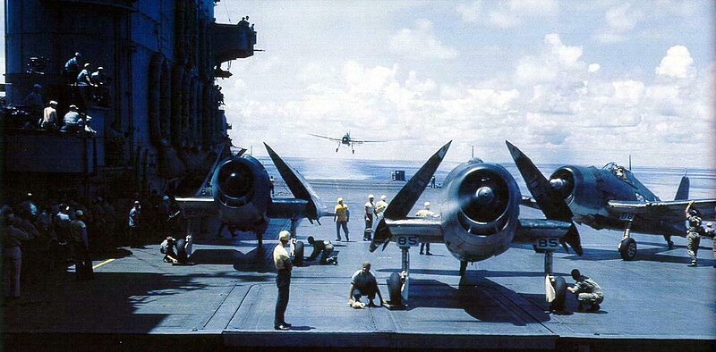 File:F6F-3s on USS Saratoga CV-3.jpg