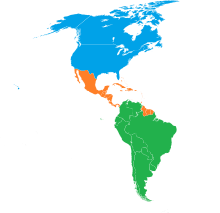 FIBA Americas zones.svg