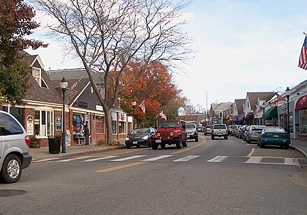 Main Street shops and restaurants