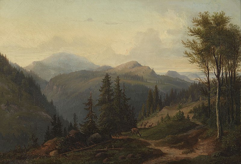 File:Ferdinand Zschäck (1801-77) - Landscape in Thuringia - RCIN 406256 - Royal Collection.jpg