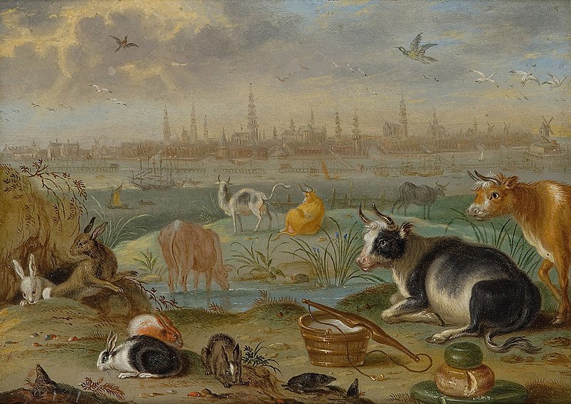 File:Ferdinand van Kessel - Ansichten aus den vier Weltteilen mit Szenen von Tieren, Amsterdam - GG 3036 - Kunsthistorisches Museum.jpg