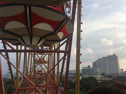 Ferris wheel in Dunia Fantasi ('Dufan') theme park in Ancol, North Jakarta.