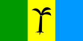 Baner Sant Kitts-Nevis-Anguilla rhwng 30 Mai a 11 Gorffennaf 1967, ac o Sant Kitts a Nevis rhwng 1967 a 1983