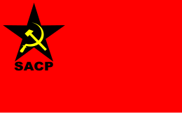 Bandera del Partido Comunista de Sudáfrica.svg