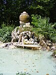 Fountain next to the Hydrochronometer at the Villa Borghese gardens