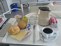 Frühstück in einem deutschen Krankenhaus (Station für Privatversicherte)