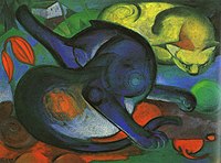 Franz Marc, Dos gatos (1912)