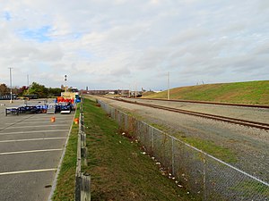 Futuro emplazamiento de la estación de New Bedford, octubre de 2020.JPG