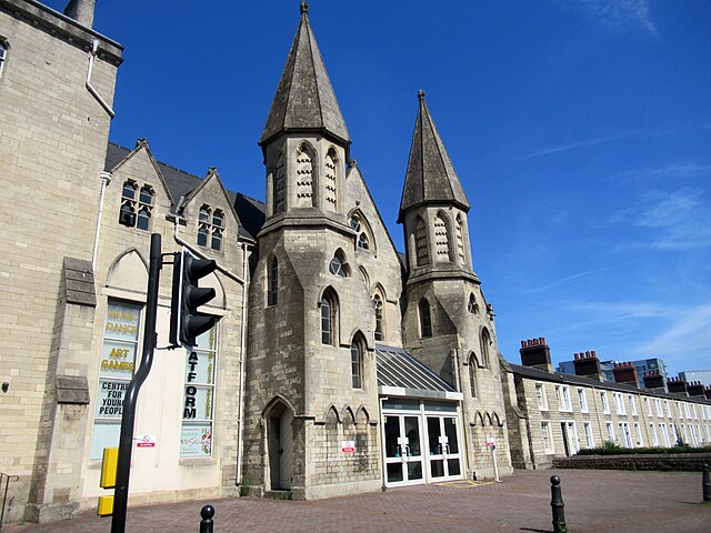 Former lodging house in the Railway Village, now a community centre