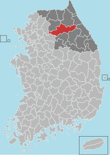 Hongcheon County County in Gwandong, South Korea