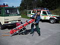 A mountain rescue litter