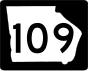 State Route 109 маркер