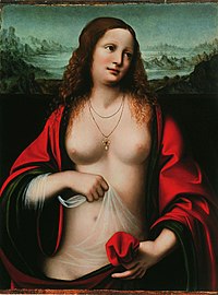 Maria Maddalena penitente, di Giampietrino, allievo di Leonardo