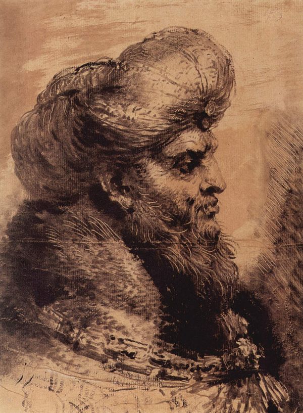 Monotype by Giovanni Benedetto Castiglione, probably a second impression