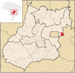 Location in Goiás  state