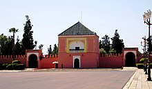 The Qubbat as-Suwayra (Essaouira Pavilion), on the south side of the Grand Mechouar Grand Mechouar, Marrakesch - panoramio.jpg