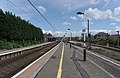 2014-05-19 East Midlands Trains 158863 stands in the Grantham bay platform.