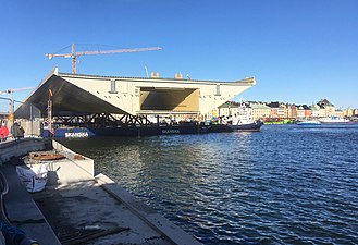 Guldbron vid Stadsgården, mars 2020.