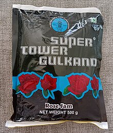 A package of gulkand Gulkand package.jpg