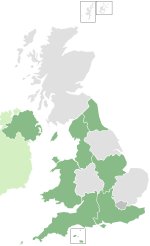 Outbreak evolution in the United Kingdom
1+ deaths
5+ deaths
20+ deaths
100+ deaths H1N1 United Kingdom Map - Region (Deaths).svg