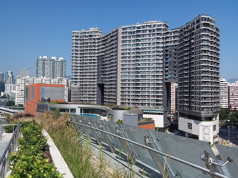 File:HK 西九龍 West Kln 西九龍站綠化空間 Green Plaza 天空走廊 Sky Corridor 觀景台 Sightseeing Deck view January 2019 SSG 02.jpg