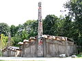 Haida house exhibit