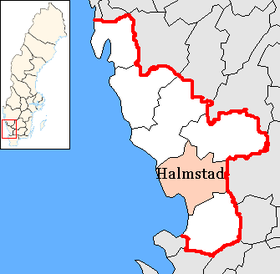 Localisation de Halmstad