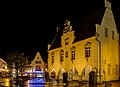 * Nomination Former Town Hall, Haltern am See, Germany --XRay 03:23, 29 September 2014 (UTC) * Promotion Crop too tight on the right IMO --MB-one 20:58, 6 October 2014 (UTC)  Comment Sorry, there is no more distance possible. Next to the town hall is a building.--XRay 06:16, 7 October 2014 (UTC) Pretty no doubt, but lens flares in the sky and several zombie pixels. Mattbuck 19:00, 11 October 2014 (UTC)  Fixed Thanks. I found some hot pixel and lens flare. They are removed now.--XRay 05:15, 12 October 2014 (UTC) I don't think those red/blue spots at top left are stars, they're too colourful. Mattbuck 21:07, 16 October 2014 (UTC)  Fixed Sorry, I have not seen these three pixels. It's fixed now.--XRay 06:01, 17 October 2014 (UTC) That's better, but the image as a whole feels somewhat posterised.  Neutral. Mattbuck 17:31, 18 October 2014 (UTC)  Support Good for me. --Hockei 15:08, 19 October 2014 (UTC)