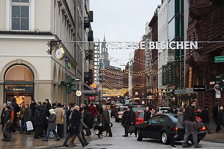 Hamburg, at the head of the Große Bleichen