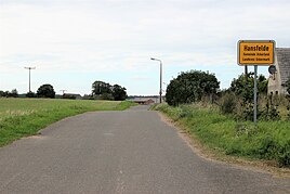 South-east entrance to the village