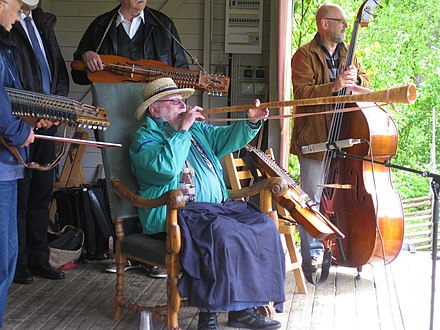 A distinct Swedish folk instrument is the nyckelharpa, a keyed fiddle.