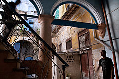 Interior of a multifamily housing building. Havana (La Habana), Cuba