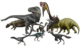 Hell Creek dinosaurs and pterosaurs by durbed.jpg