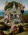 48 : Follower of Hieronymus Bosch, Paradisiacal Lanscape, after 1539, oil on panel, Vienna, Kunsthistorisches Museum