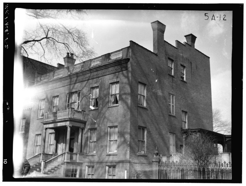 File:Historic American Buildings Survey, Herman W. Loth, Photographer, Mar. 1934, View From Southeast. - Hun House, 149 Washington Avenue, Albany, Albany County, NY HABS NY,1-ALB,5-2.tif