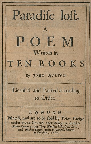 <i>Paradise Lost</i> Epic poem by John Milton