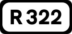 Дорожный щит R322}} 