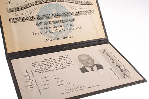 Identification Card of Allen W. Dulles - Flickr - The Central Intelligence Agency