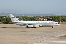 Un Ilyushin Il-86 nella livrea storica della russa Aeroflot-Don.