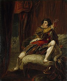 John Philip Kemble as Richard III, from Act V, Scene 3 of William Shakespeare's Richard III. John Philip Kemble as Richard III (Hamilton c. 1787).jpg