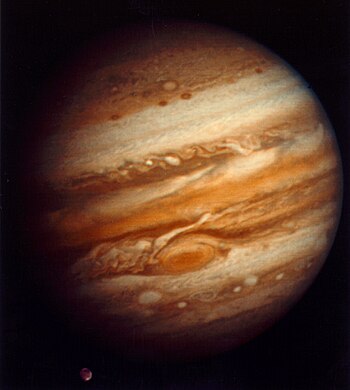 Voyager 1 took this photo of the planet Jupite...