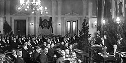 Meeting of Jyvaskyla's city council in 1925 Jyvaskyla city council 1925.jpg