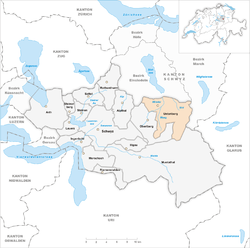 下伊贝格在施维茨区的位置