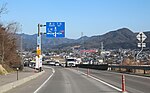 岐阜県道80号美濃川辺線に接続する川辺鹿塩IC