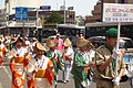 婦人会の民謡踊り（衣笠さくら祭り）。