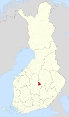 Lage von Konnevesi in Finnland