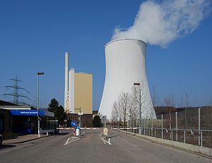 Bexbach power plant from the entrance area