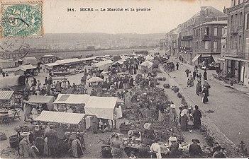 Le marché sur la prairie, au début du XXe siècle.